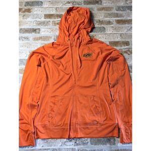 Colosseum Oklahoma State Cowboys OSU Orange Full Zip Hoodie Womens Medium